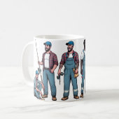 Männer müssen klassische Tasse, 325 ml, fischen Kaffeetasse (Vorderseite Links)