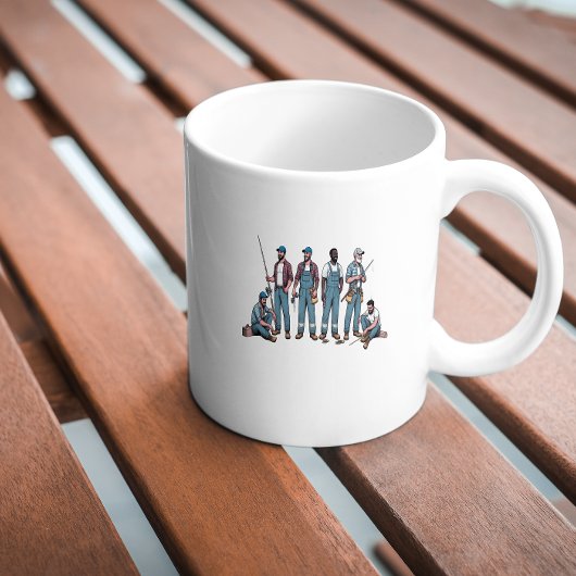 Männer müssen klassische Tasse, 325 ml, fischen Kaffeetasse