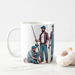 Männer müssen klassische Tasse, 325 ml, fischen Kaffeetasse