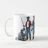 Männer müssen klassische Tasse, 325 ml, fischen Kaffeetasse (Links)