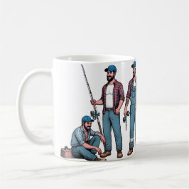 Männer müssen klassische Tasse, 325 ml, fischen Kaffeetasse