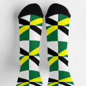 Männer nachhaltige Crew Socken mit der Fahne von M (Oben)