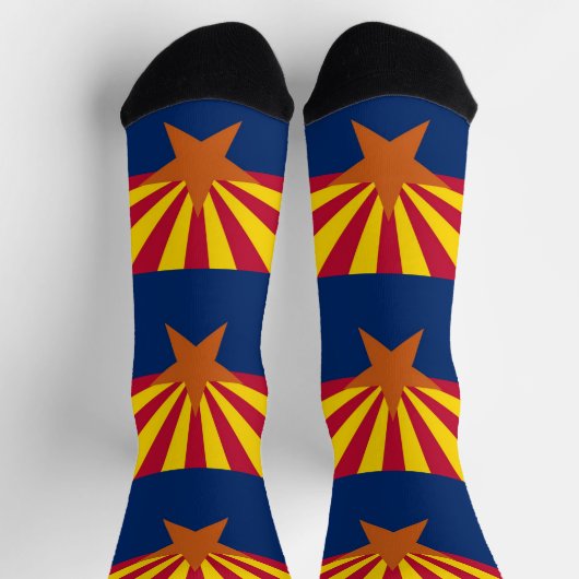 Männer nachhaltige Crew Socken mit der Flagge von (Oben)