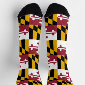 Männer nachhaltige Crew Socken mit der Flagge von  (Oben)