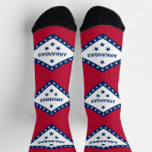 Männer nachhaltige Crew Socken mit Fahne von Arkan (Oben)