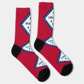 Männer nachhaltige Crew Socken mit Fahne von Arkan (Rechts)