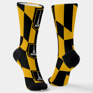 Männer nachhaltige Crew Socken mit Fahne von Balti