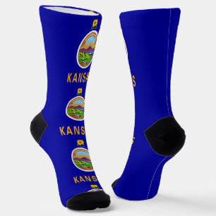 Männer nachhaltige Crew Socken mit Fahne von Kansa