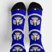 Männer nachhaltige Crew Socken mit Fahne von Louis (Oben)