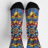 Männer nachhaltige Crew Socken mit rumänischen Far (Oben)