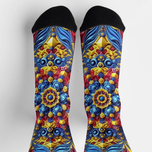 Männer nachhaltige Crew Socken mit rumänischen Far (Oben)