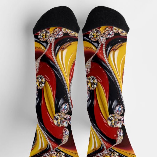 Männer nachhaltige Socken mit belgischen Farben (Oben)