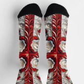 Männer nachhaltige Socken mit englischen Rose (Oben)