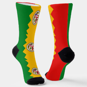 Männer nachhaltige Socken mit Fahne von Los Angele