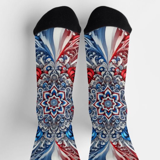 Männer nachhaltige Socken mit französischen Farben (Oben)