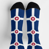 Männer nachhaltige Socken mit Indianapolis-Flagge (Oben)