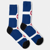 Männer nachhaltige Socken mit Indianapolis-Flagge (Rechts)