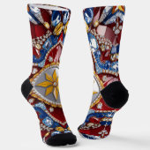 Männer nachhaltige Socken mit kolumbianischen Farb (Gewinkelt)