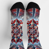 Männer nachhaltige Socken mit norwegischen Farben (Oben)