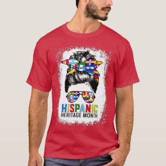 Männer Nationales hispanisches Erbe Monat Messing T-Shirt
