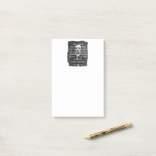 Männer nennen mich Mad Poe Zitat Post-it Klebezettel (Auf Schreibtisch)