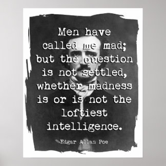 Männer nennen mich Mad Poe Zitat Poster