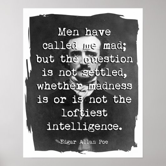 Männer nennen mich Mad Poe Zitat Poster (Vorne)