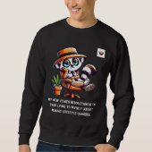 Männer Neujahr ehrliche Entschließung Sweatshirt (Vorderseite)