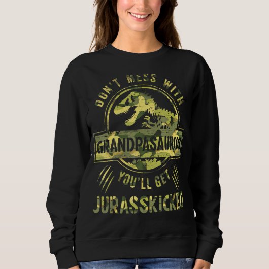 Männer nicht mit Großpäsaurus Sprichwort Vater D Sweatshirt (Vorderseite)