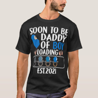 Männer Niedlich erste Vater von Jungen bald zu Dad T-Shirt