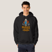 Männer Niedlich Poodle Vater Poodle Dog Hoodie (Vorne ganz)