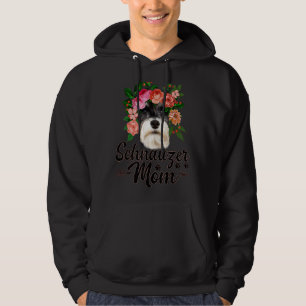Männer Niedliche Blume Schnauzer Graphic Dog Mama Hoodie