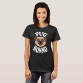 Männer Niedlicher Mops Nonno T-Shirt (Vorne ganz)