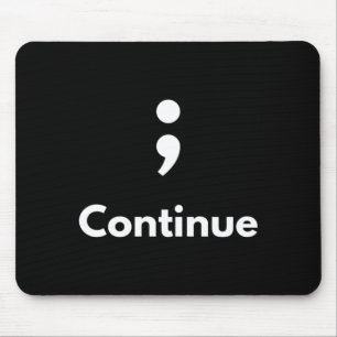 Männer Notfall Nicht Semikolon Psychische Gesundhe Mousepad