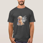 Männer Nummer 1 Vater, benutzerdefinierter Puppy-H T-Shirt (Vorderseite)