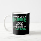 Männer nur Coole Grandpas Antriebssysteme Traktore Kaffeetasse (Links)