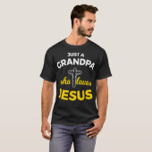 Männer nur ein Opa, der Jesus Christlichen Fait Li T-Shirt (Vorne ganz)