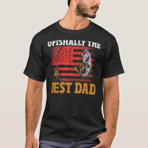 Männer Ofishalal der beste Vater Fischen mit Papa T-Shirt