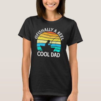 Männer Ofishally Ein Wirklich Cooler Vater Angeln T-Shirt