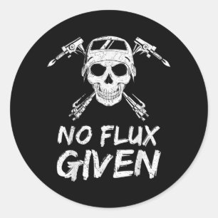 Männer ohne Flux zum Welder Vater Vatertag Runder Aufkleber