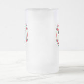 Männer ohne Haar-Bier-Tasse Mattglas Bierglas (Mittel)