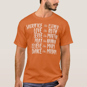Männer opfern wie die Christliche Esther-Bibel-Lie T-Shirt