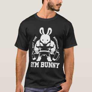 Männer Oster Tag Fitness-Hase Gewichtheben T-Shirt