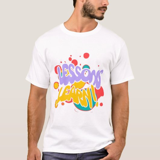 MÄNNER-PAINT-SPLASH-LEKTIONEN LERNEN T-SHIRT  (Vorderseite)