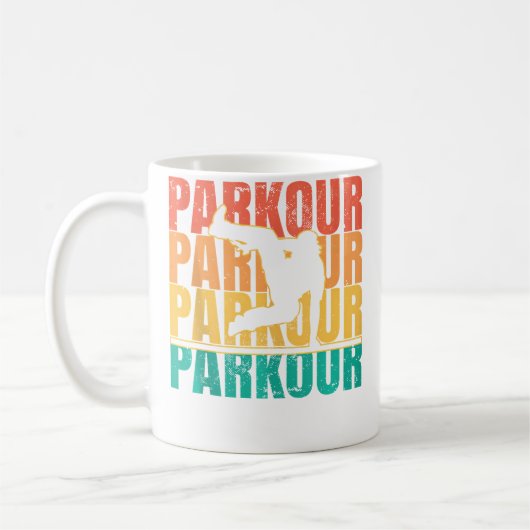 Männer Parkour Freerunning Kaffeetasse (Links)