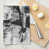 Männer Personalisiert Name Handgezeichnet Sexy Alp Geschirrtuch (Viertel Falte)