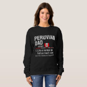 Männer Peruanischer Vater Definition     Vatertag  Sweatshirt (Vorne ganz)