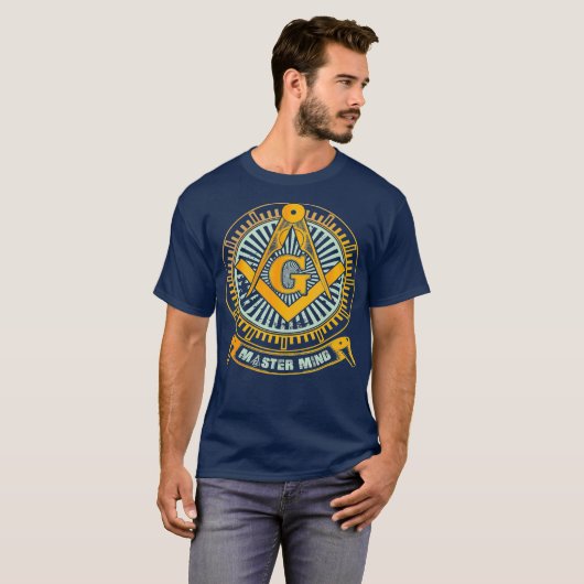 Männer Phantastischen Masonic Square und Compass M T-Shirt (Vorne ganz)