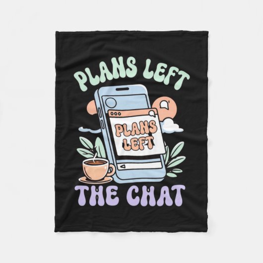 Männer Pläne verlassen den Chat Sommer Stimmung Le Fleecedecke (Vorderseite)