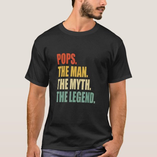 Männer Pop Der Mann der Mythos Der legendäre Vater T-Shirt (Vorderseite)